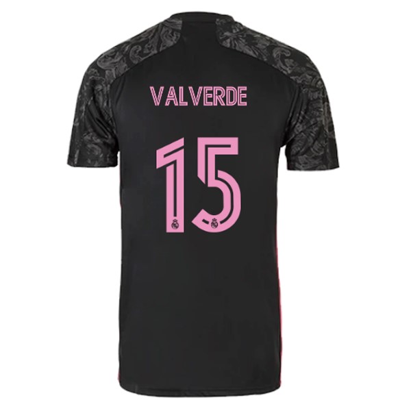 Camiseta Real Madrid Tercera equipo NO.15 Valverde 2020-2021 Negro